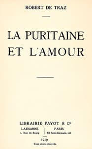 La puritaine et l'amour