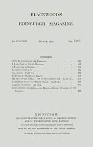 Blackwood's Edinburgh Magazine, Vol. 67, No. 413, March, 1850