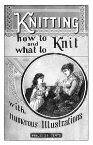 Knitting book cover