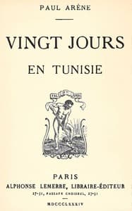 Vingt jours en Tunisie