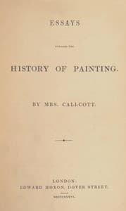 Essays towards the history of painting