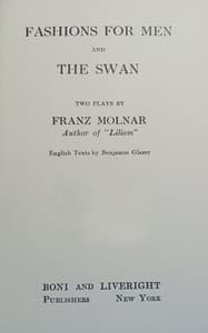 Fashions for men, and The swan