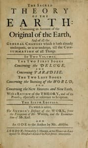 The sacred theory of the Earth, Volume 1 (of 2) book cover