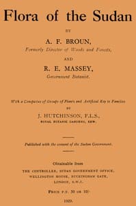 Flora of the Sudan book cover
