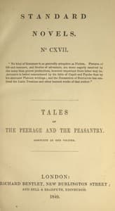 Tales of the peerage and the peasantry