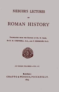 Niebuhr's lectures on Roman history, Vol. 3 (of 3) book cover