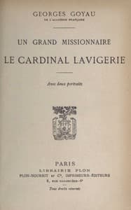Un grand missionnaire book cover