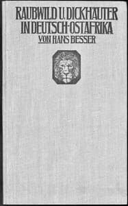 Raubwild und Dickhäuter in Deutsch-Ostafrika book cover