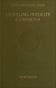 Traveling publicity campaigns book cover