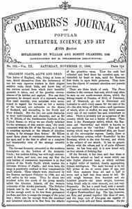 Chambers's Journal of Popular Literature, Science, and Art, fifth series, no. 152, vol. III, November 27, 1886 book cover