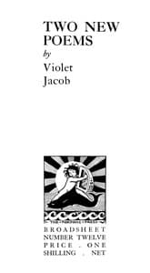 Two new poems book cover