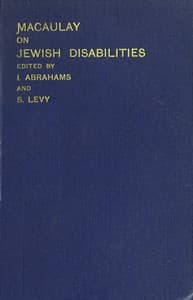 Essay and speech on Jewish disabilities book cover