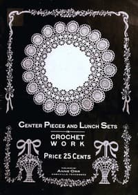 Center pieces and lunch sets in crochet work