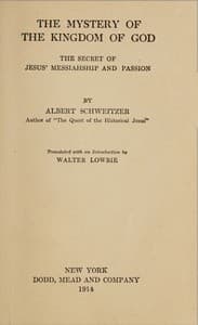 The mystery of the Kingdom of God book cover