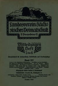 Landesverein Sächsischer Heimatschutz — Mitteilungen Band XV, Heft 5-6