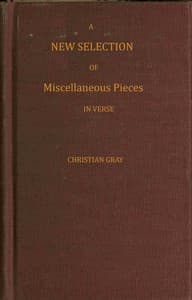 A new selection of miscellaneous pieces, in verse book cover