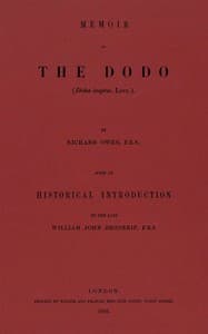 Memoir on the Dodo (Didus ineptus, Linn.) book cover