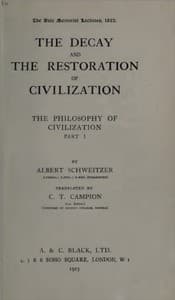 The decay and the restoration of civilization