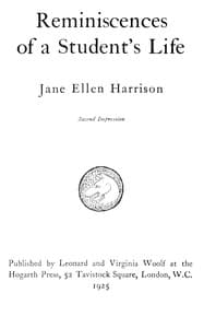 Reminiscences of a student's life book cover
