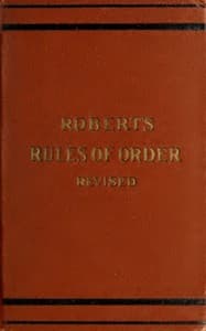 Robert's rules of order revised