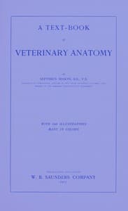 A text-book of veterinary anatomy book cover