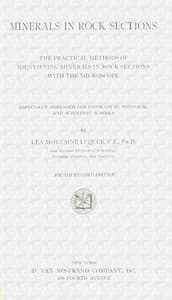 Minerals in rock sections book cover