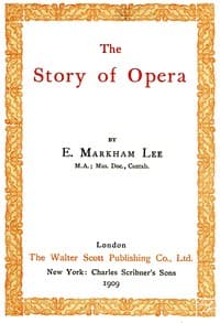 The story of opera book cover