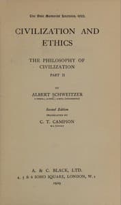 Civilization and ethics