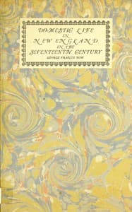Domestic life in New England in the seventeenth century