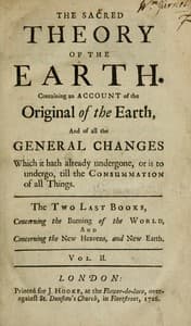 The sacred theory of the Earth, Volume 2 (of 2) book cover