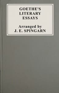 Goethe's literary essays