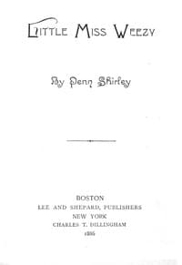 Little Miss Weezy book cover