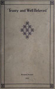 'Trusty and well beloved' book cover